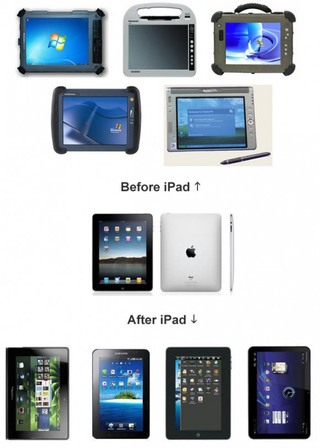Illustration for article titled What Tablets Looked Like Before the iPad And What They Look Like Now